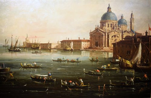 Venice, Panorama of the Grand Canal.